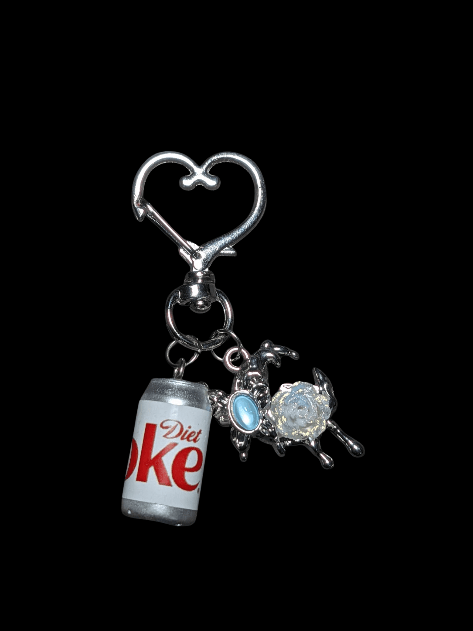 Soda & Moon Heart Charm