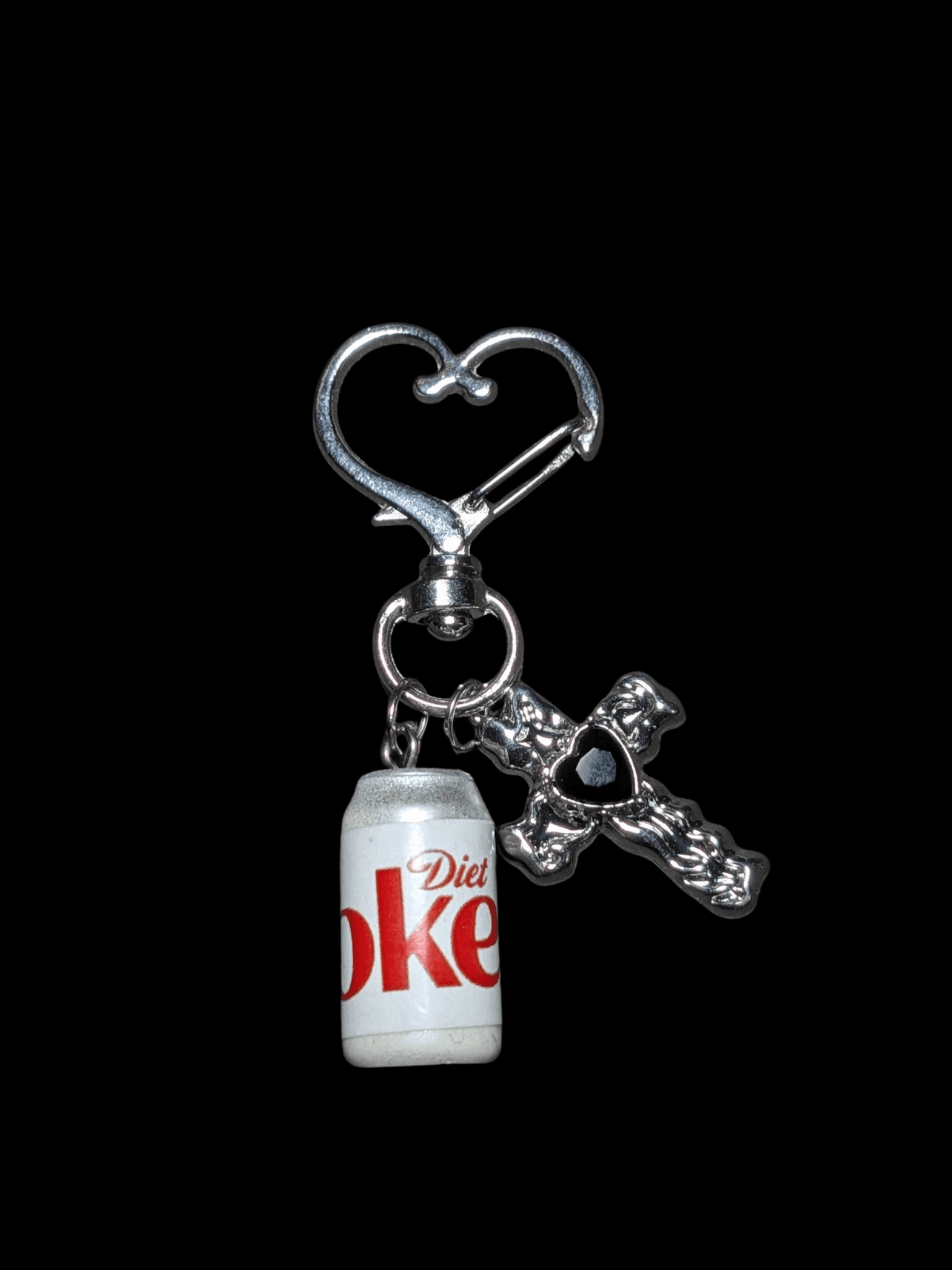 Soda & Cross Heart Charm